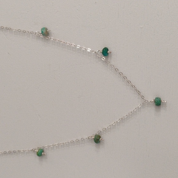 Sterling Silver Kingman Turquoise Necklace - Picture 8 of 10